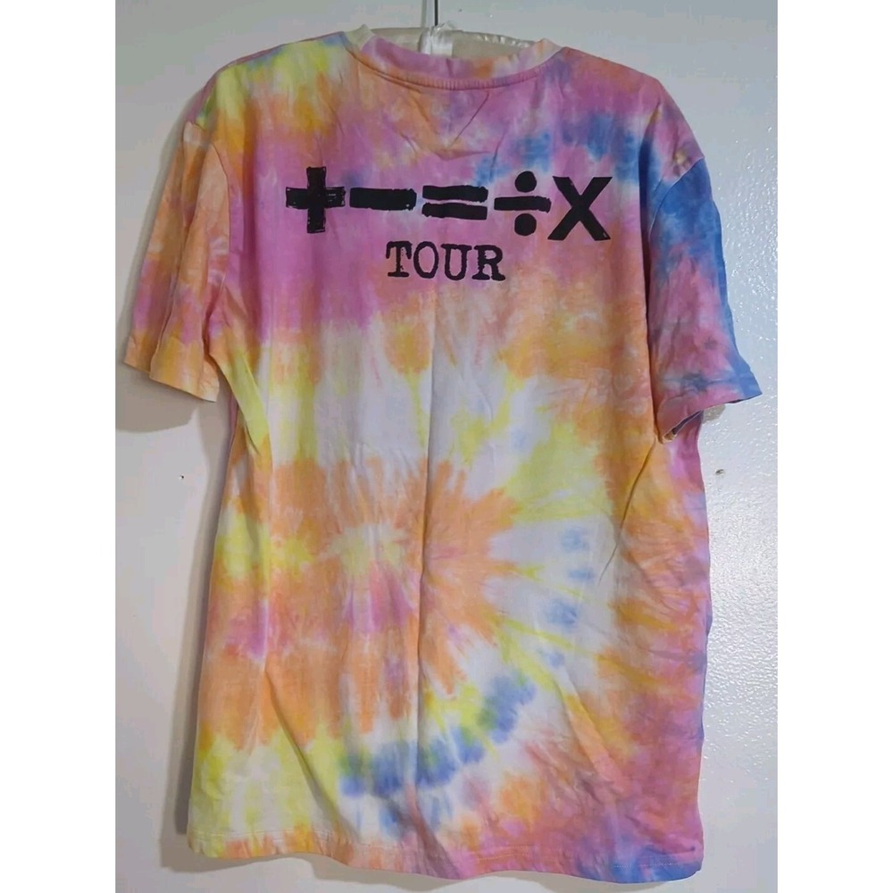 Ed Sheeran Concert T-shirt Tie Dye Mathematics Tour Butterfly Large EUC - Picture 3 of 3